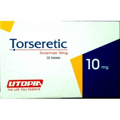 TORSERETIC 10 MG ( TORSEMIDE )  30 TABLETS